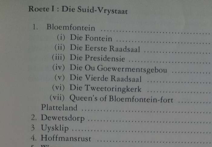 Vrystaat fokus (PJ Nienaber en CJP le Roux)