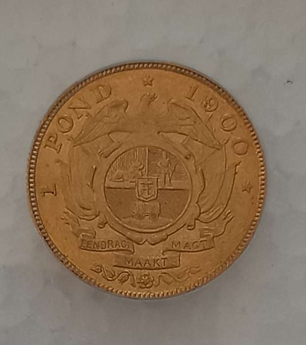 1900 ZAR Anacs AU58 pond