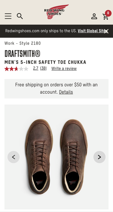 Red Wing Shoes Draftsmith Boots