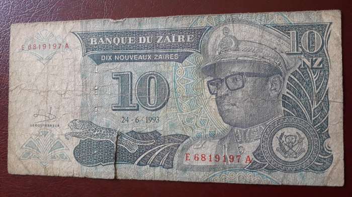 Zaire  10 Zaire's  1993