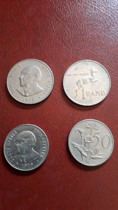 RSA  1 Rand  & 50 Cent 1979