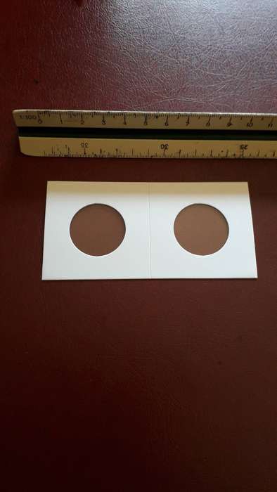 Coin holder cardboard , coin flip  26.5 mm