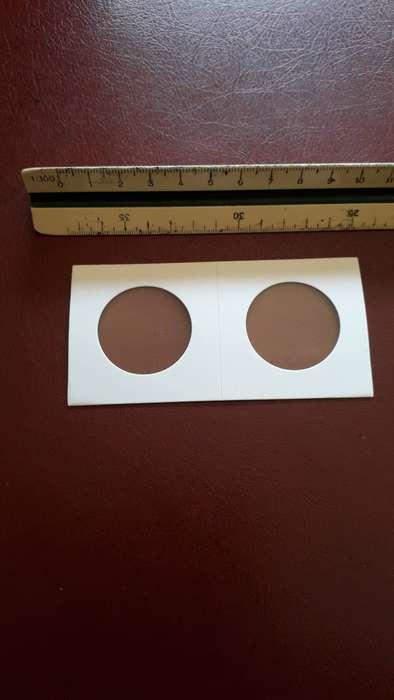 Coin holder cardboard , coin flip  31.5 mm