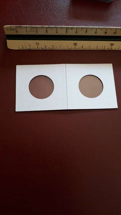 Coin holder cardboard , coin flip  25.0 mm