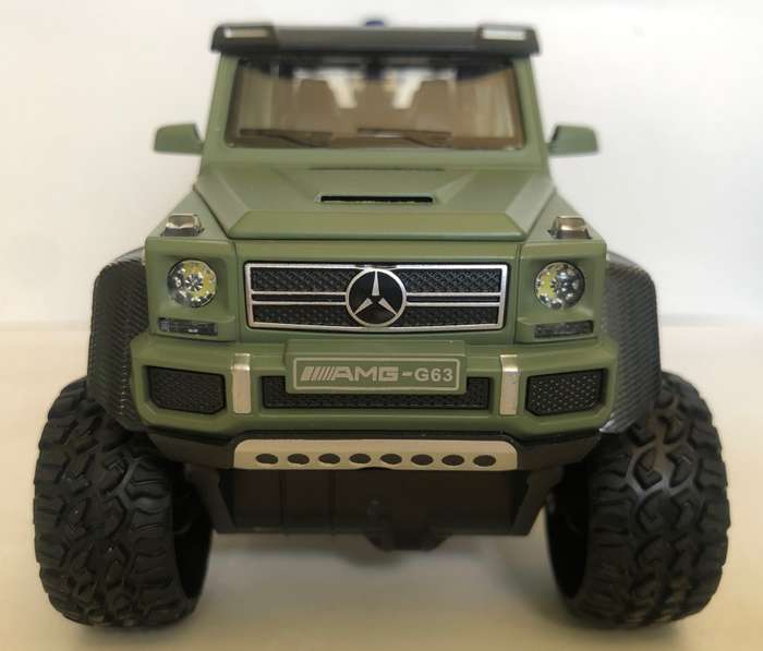 Mercedes G63 AMG 6x6 (W463) 2017 moss-green 1/28 NEW+boxed ASU model #2348 instant wheels