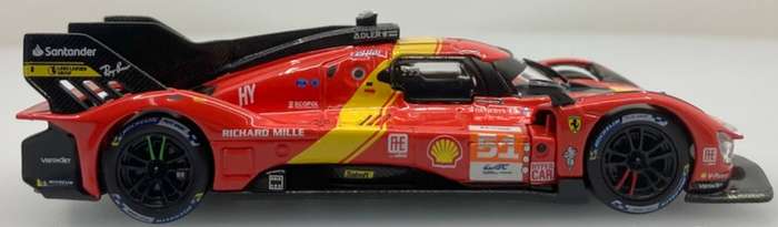 Ferrari 499P 3.0 Turbo V6  24h LeMans 2023 red 1/43 Bburago LeMans NEW+boxed  #6096 instant wheels