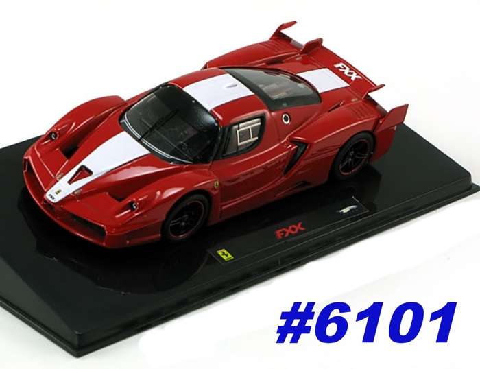 Ferrari FXX 2006 red/white 1/43 Hot Wheels Elite NEW+boxed #6101 instant wheels