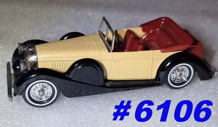 Lagonda Drophead Coupe '38 beige+black 1/43 Matchbx-Lesney/MOY NEW+reblistered #6106  instant wheels