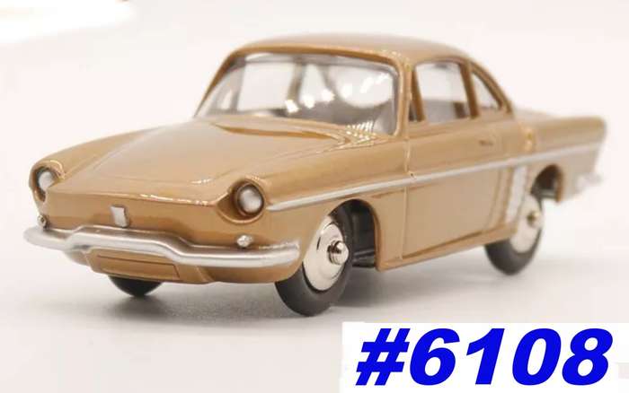 Renault Floride (Caravelle) Coupe 1958/1968 gold 1/43 Dinky (543) NEW+boxed #6108 instant wheels