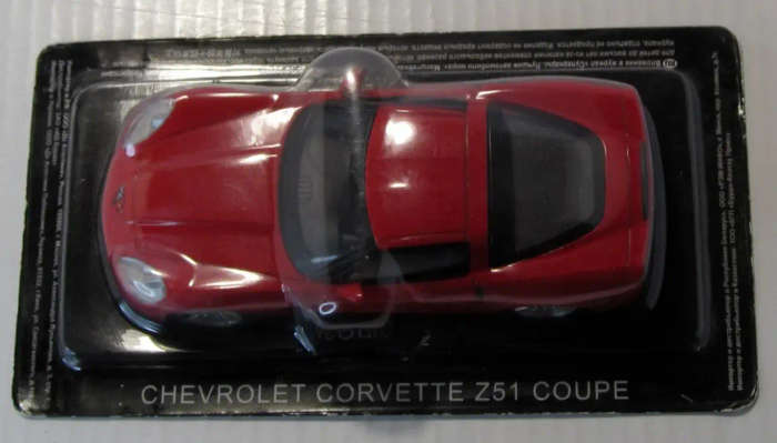 Chevrolet Corvette Z51 red 1963 1/43 IXO/Delprado NEWin Blister #6126 instant wheels