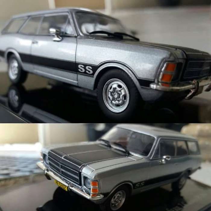 Chevrolet Opala ser.2 Caravan/st'nwgn SS 1979 silver 1/43 IXO/Altaya NEW+boxed #6128 instant wheels