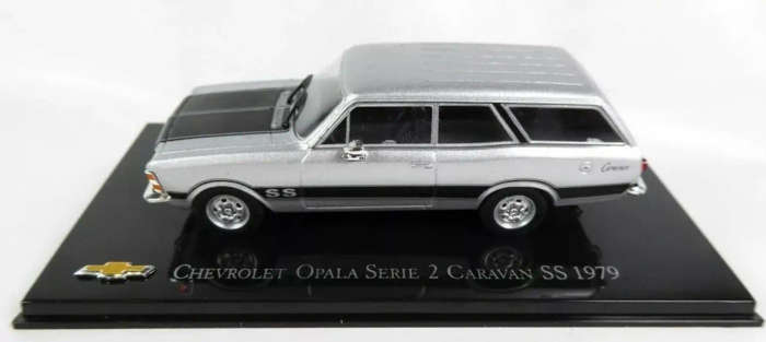 Chevrolet Opala ser.2 Caravan/st'nwgn SS 1979 silver 1/43 IXO/Altaya NEW+boxed #6128 instant wheels