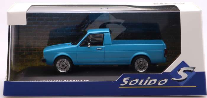 Volkswagen Golf Caddy (14D) Pick-up 1990 blue 1/43 Solido NEW+boxed #6133 instant wheels