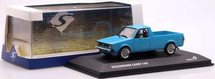 Volkswagen Golf Caddy (14D) Pick-up 1990 blue 1/43 Solido NEW+boxed #6133 instant wheels