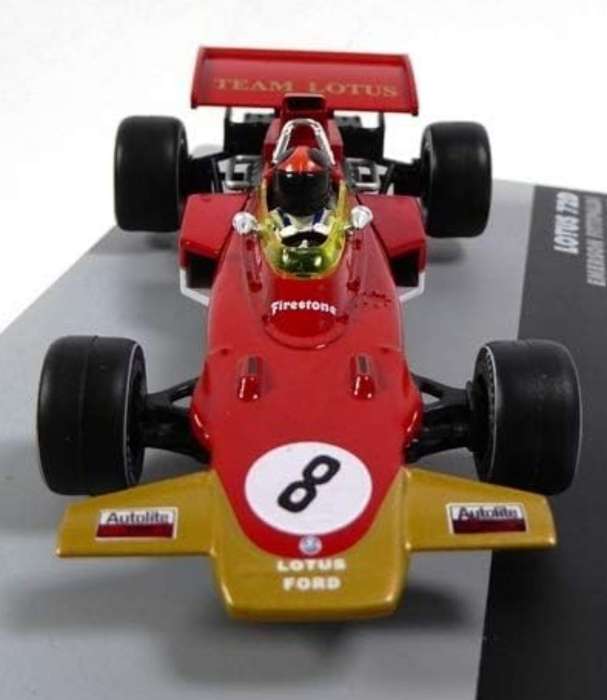 Lotus 72D F1  #8 (E.Fittipaldi) 1971 red 1/43 IXO/Altaya NEW+boxed #6137 instant wheels