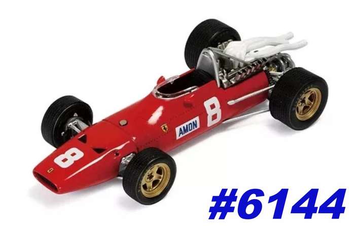 Ferrari 312 #8  F1 1967 Chris Amon 1/43 IXO/Altaya NEWinBlister #6144 instant wheels