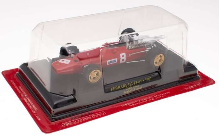 Ferrari 312 #8  F1 1967 Chris Amon 1/43 IXO/Altaya NEWinBlister #6144 instant wheels