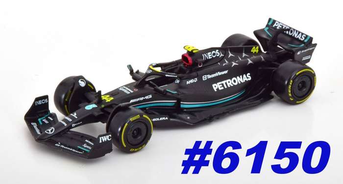 Mercedes AMG W14 F1 #44 L.Hamilton 2023 1/43 Bburago NEW+boxed #6150 instant wheels
