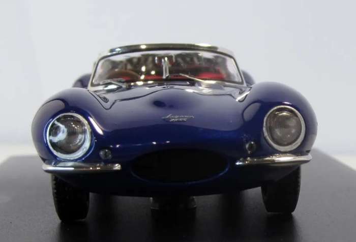 Jaguar XK SS covertible 1957 blue metallic 1/43 IXO/PremiumX NEW+boxed #6157 instant wheels