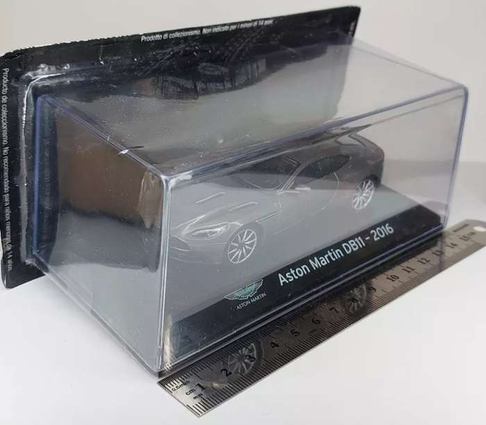 Aston Martin DB11 grey metallic 2016 1/43 IXO/Altaya NEW+boxed #6160 instant wheels