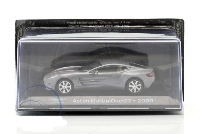 Aston Martin One-77 2009 grey metallic 1/43 IXO/Altaya NEW+boxed #6161 instant wheels
