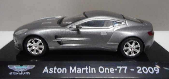 Aston Martin One-77 2009 grey metallic 1/43 IXO/Altaya NEW+boxed #6161 instant wheels