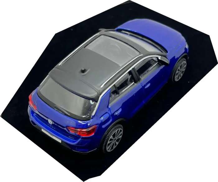 Volkswagen T-Roc 2021 blue-met 1/43 Bburago NEW+boxed #6164 instant wheels