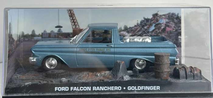 Ford Falcon Ranchero 1965 blue-met J.Bond Goldfinger 1/43 IX0/Altaya NEW+boxed #6177 instant wheels