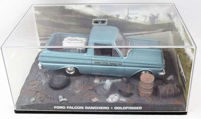 Ford Falcon Ranchero 1965 blue-met J.Bond Goldfinger 1/43 IX0/Altaya NEW+boxed #6177 instant wheels