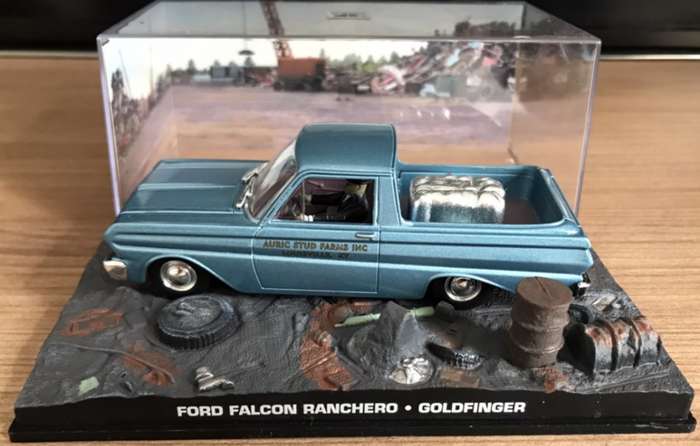 Ford Falcon Ranchero 1965 blue-met J.Bond Goldfinger 1/43 IX0/Altaya NEW+boxed #6177 instant wheels
