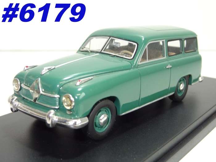 Borgward Hansa 1500 Kombi 1950 green 1:43 BestOfShow NEW+boxed #6179 instant wheels