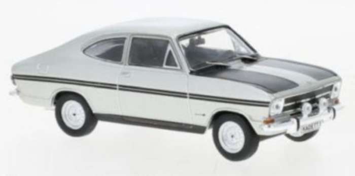 Opel Kadett B Rallye Coupe 1967 silver/black 1/43 IXO NEW+boxed #6182 instant wheels