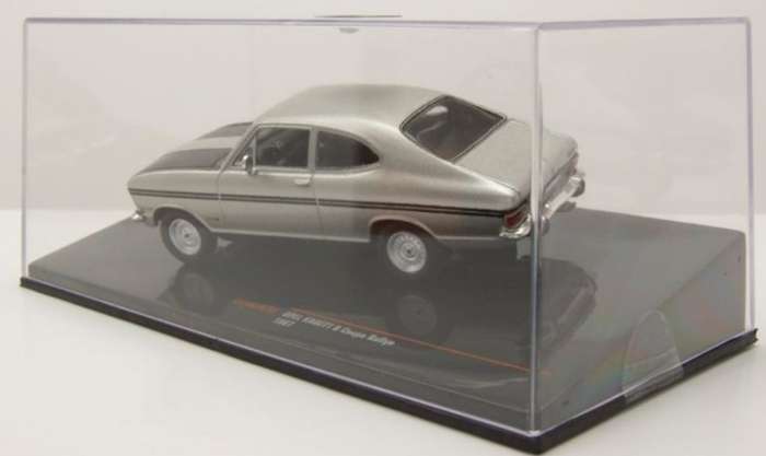 Opel Kadett B Rallye Coupe 1967 silver/black 1/43 IXO NEW+boxed #6182 instant wheels