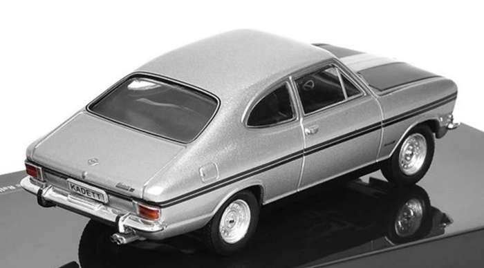 Opel Kadett B Rallye Coupe 1967 silver/black 1/43 IXO NEW+boxed #6182 instant wheels