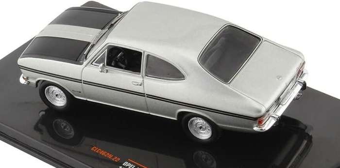 Opel Kadett B Rallye Coupe 1967 silver/black 1/43 IXO NEW+boxed #6182 instant wheels