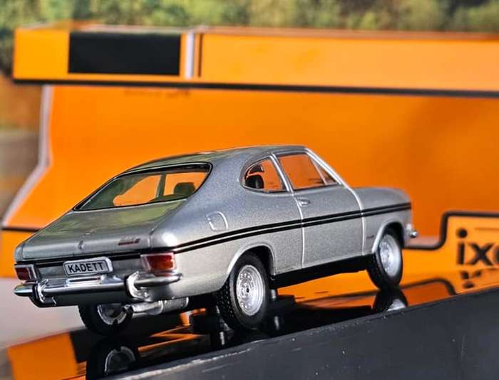 Opel Kadett B Rallye Coupe 1967 silver/black 1/43 IXO NEW+boxed #6182 instant wheels