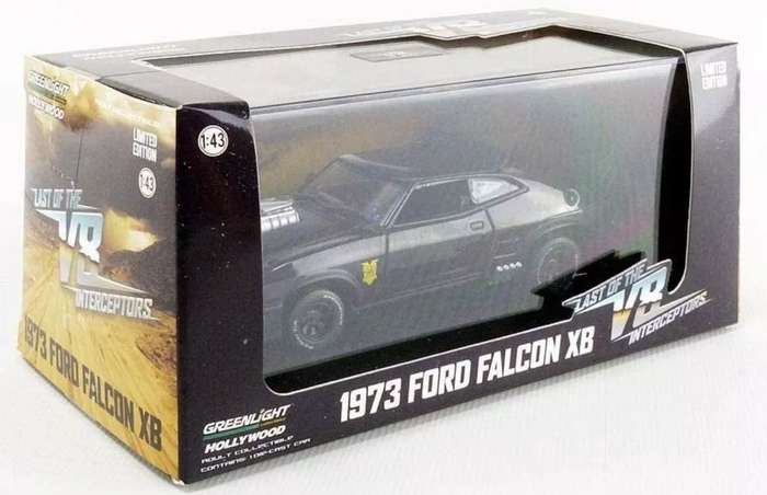 Ford Falcon XB '73 black LAST OF THE V8 INTERCEPTORS 1/43 Greenlight NEW+boxed #6187 instant wheels
