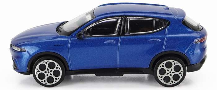 Alfa Romeo Tonale 2023 blue-metallic 1/43 Bburago NEW+boxed #6194 instant wheels