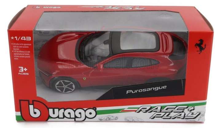 Ferrari Purosangue SUV 2022/23 red 1/43 Bburago NEW+boxed #6196 instant wheels