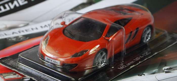 McLaren MP4-12C 2013 Volcano Orange (copper) 1/43 DeAgostini/IXO NEWinBlister #6200 instant wheels