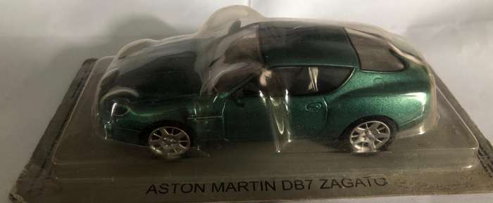 Aston Martin DB7 Zagato 2002 green-metallic 1/43 DeAgostini/IXO NEWinBlister #6202 instant wheels