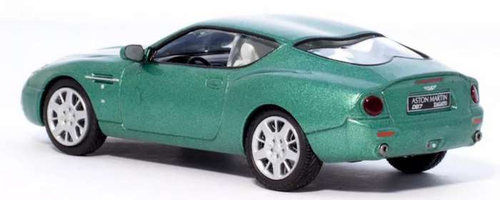 Aston Martin DB7 Zagato 2002 green-metallic 1/43 DeAgostini/IXO NEWinBlister #6202 instant wheels
