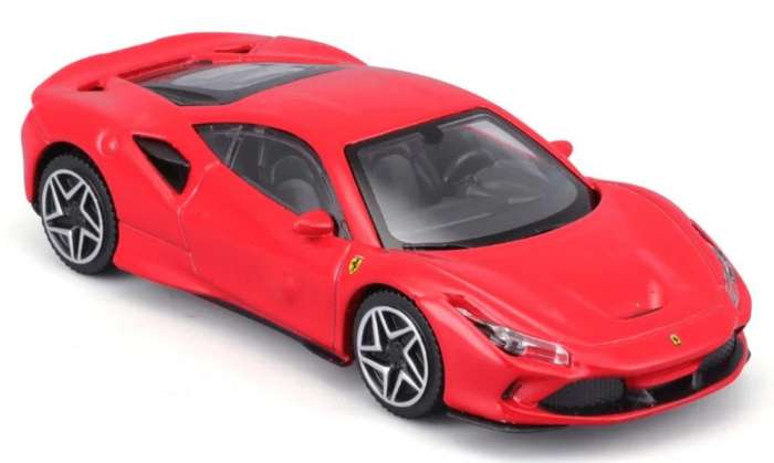 Ferrari Tributo F8 Coupe 2019 Rosso Corsa (red) 1/43 Bburago NEW+boxed #6203 instant wheels