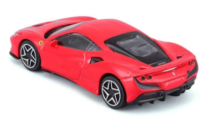 Ferrari Tributo F8 Coupe 2019 Rosso Corsa (red) 1/43 Bburago NEW+boxed #6203 instant wheels