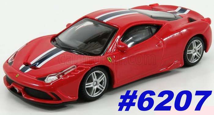 Ferrari 458 Speciale 2013 Rosso Corsa Red 1/43 Bburago NEW+boxed #6207 instant wheels
