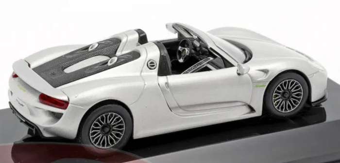 Porsche 918 Spyder 2013 liquid metallic silver 1/43 Altaya/IXO NEW+boxed #6209 instant wheels
