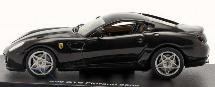 Ferrari 599 GTB Fiorano 2006 black 1/43 Altaya/IXO NEW+boxed #6210 instant wheels