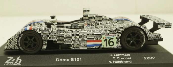 Dome S101 #16 8th 24h LeMans 2002 (Lammers et al) 1/43 Altaya/IXO NEW+boxed #6213 instant wheels