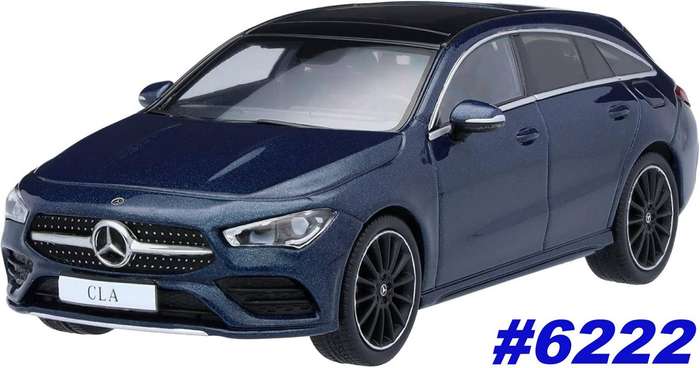 Mercedes-Benz CLA Shooting Brake (X118) 2019 Denim Blue 1:43 Spark NEW+boxed #6222 instant wheels