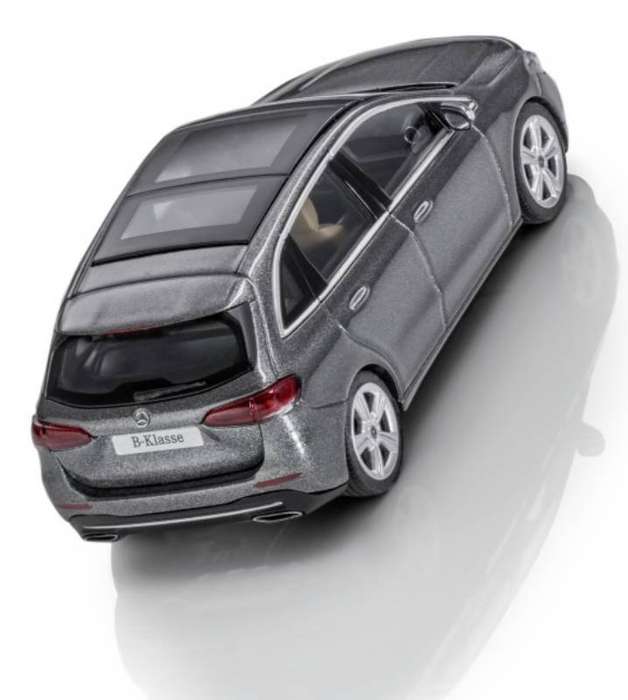 Mercedes-Benz B-class (W247) 2018 Mountain Grey-metallic 1:43 Herpa NEW+boxed #6224 instant wheels